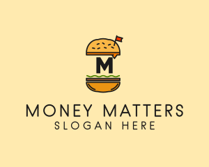 Burger Sandwich Resto logo design