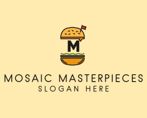 Burger Sandwich Resto logo design