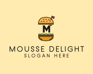 Burger Sandwich Resto logo design