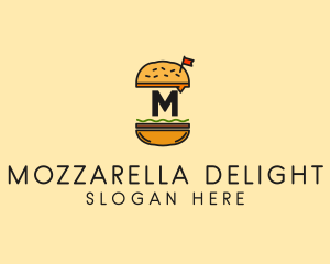 Burger Sandwich Resto logo design