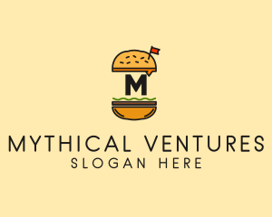 Burger Sandwich Resto logo design