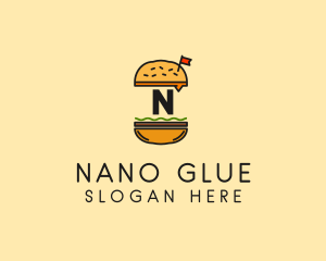 Burger Sandwich Resto logo design