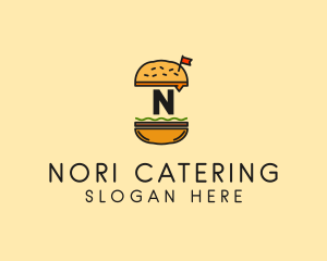 Burger Sandwich Resto logo design