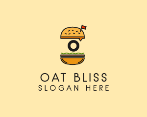 Burger Sandwich Resto logo design