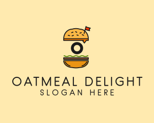 Burger Sandwich Resto logo design