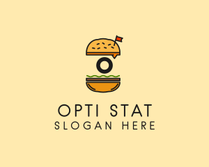 Burger Sandwich Resto logo design