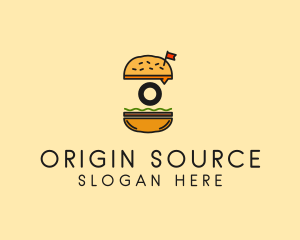 Burger Sandwich Resto logo design