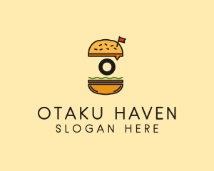 Burger Sandwich Resto logo design