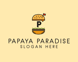 Burger Sandwich Resto logo design