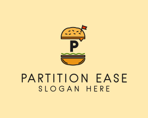 Burger Sandwich Resto logo design