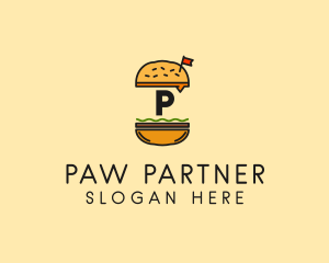 Burger Sandwich Resto logo design