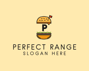 Burger Sandwich Resto logo design