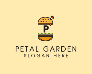 Burger Sandwich Resto logo design