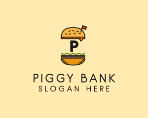 Burger Sandwich Resto logo design