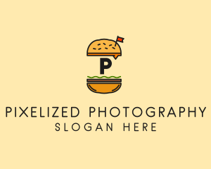 Burger Sandwich Resto logo design