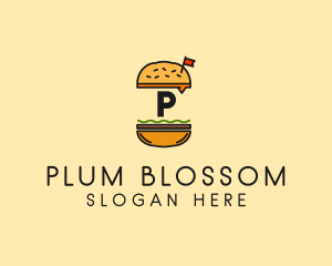 Burger Sandwich Resto logo design