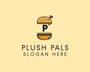 Burger Sandwich Resto logo design