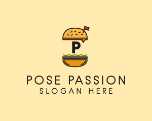 Burger Sandwich Resto logo design