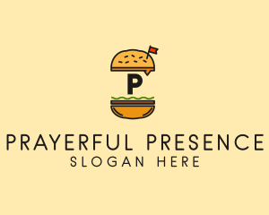 Burger Sandwich Resto logo design