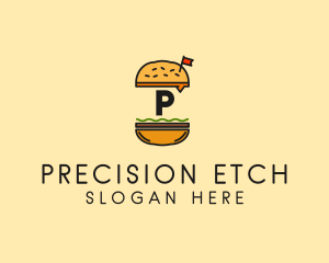 Burger Sandwich Resto logo design