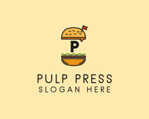 Burger Sandwich Resto logo design