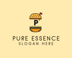 Burger Sandwich Resto logo design