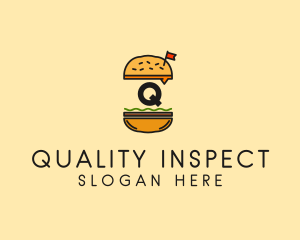 Burger Sandwich Resto logo design