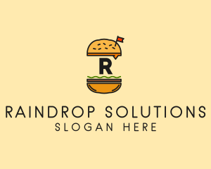 Burger Sandwich Resto logo design