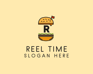 Burger Sandwich Resto logo design