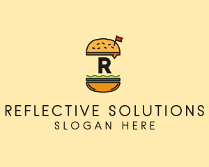 Burger Sandwich Resto logo design