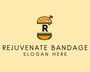 Burger Sandwich Resto logo design