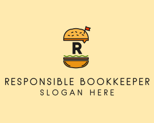 Burger Sandwich Resto logo design