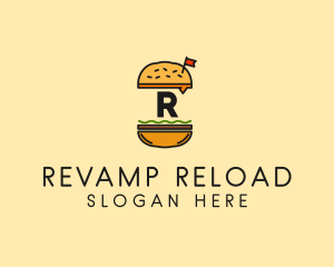 Burger Sandwich Resto logo design