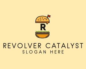 Burger Sandwich Resto logo design