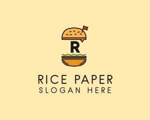 Burger Sandwich Resto logo design