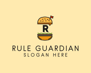 Burger Sandwich Resto logo design