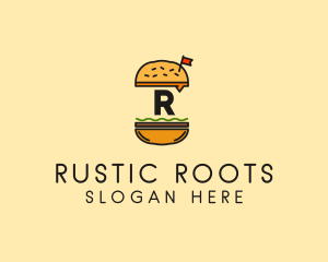 Burger Sandwich Resto logo design