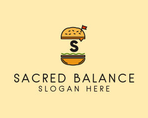 Burger Sandwich Resto logo design