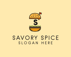 Burger Sandwich Resto logo design