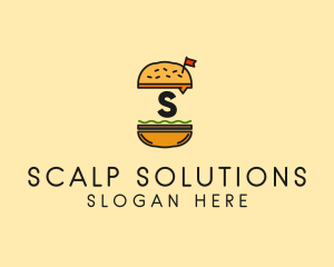 Burger Sandwich Resto logo design