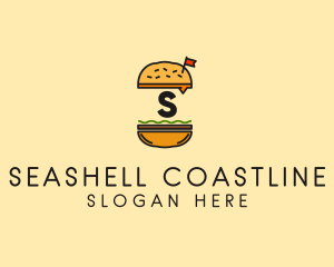 Burger Sandwich Resto logo design