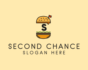 Burger Sandwich Resto logo design