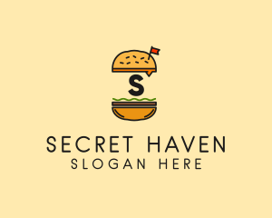 Burger Sandwich Resto logo design