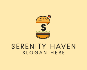 Burger Sandwich Resto logo design