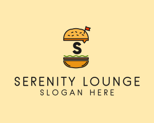 Burger Sandwich Resto logo design