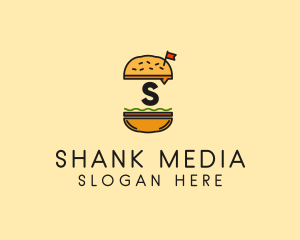 Burger Sandwich Resto logo design