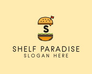 Burger Sandwich Resto logo design