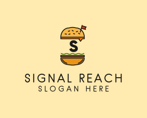 Burger Sandwich Resto logo design