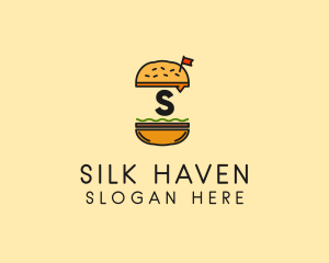 Burger Sandwich Resto logo design