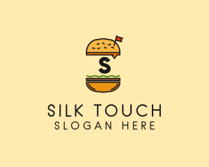 Burger Sandwich Resto logo design